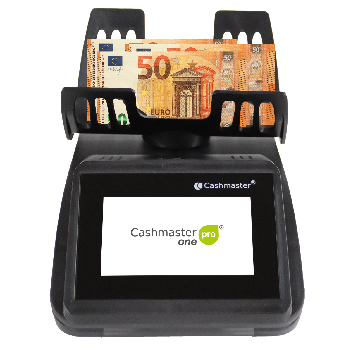 Cashmaster One Pro Money Counter counting Euro notes