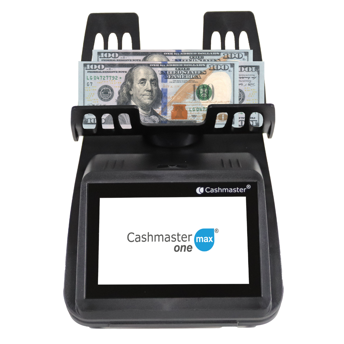 Cashmaster One MAX Money Counter counting USD notes