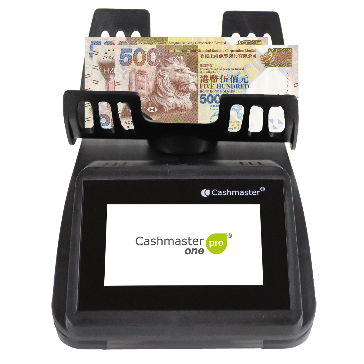 Cashmaster One Pro Money Counter counting HKD notes