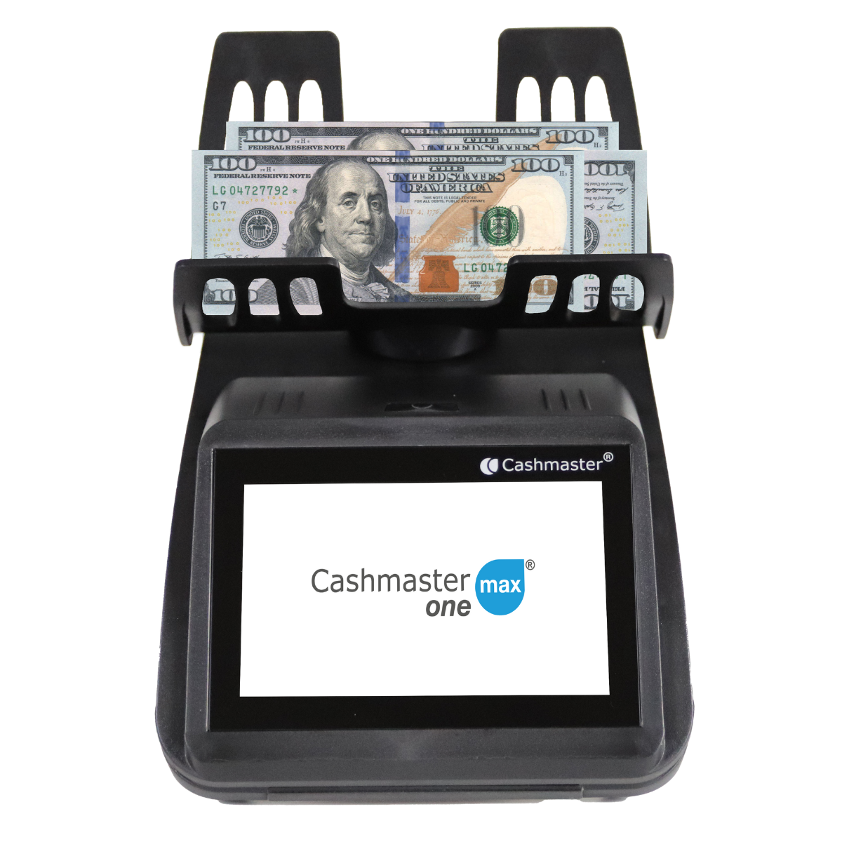 Cashmaster One MAX Money Counter counting USD notes