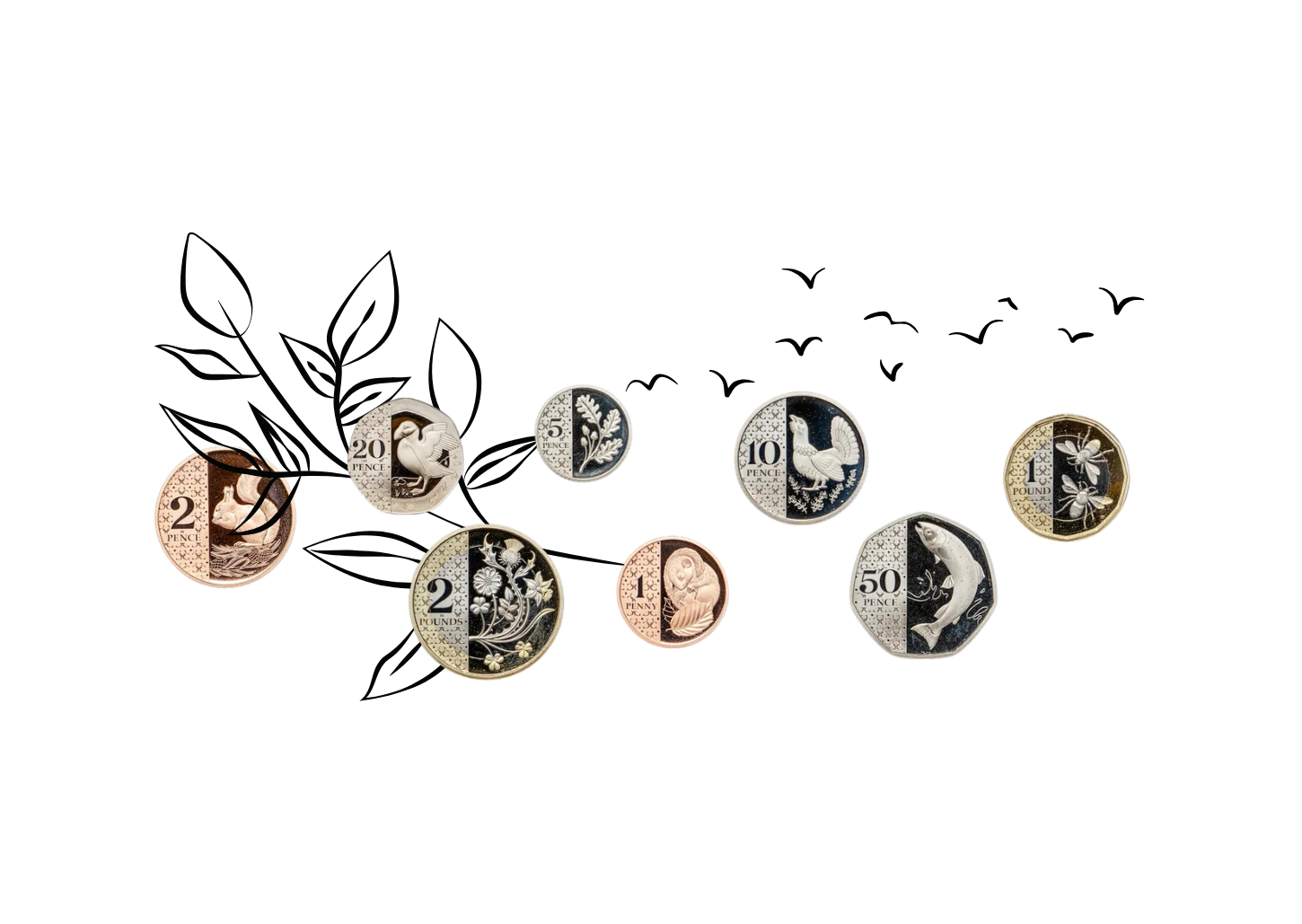 The Royal Mint's New Coin Collection Inspired by UK Flora and Fauna